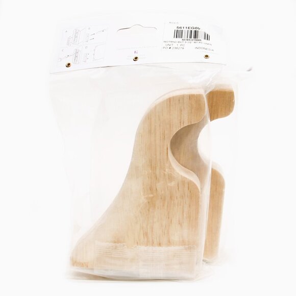 Kirsch Wood Trends Unfinished Rod Bracket Set of 2 for 1-3/8" Pole #5611EG091 - Picture 3 of 3